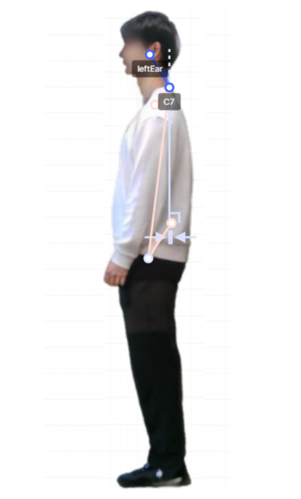 바디닷 피트니스 측면 자세 촬영 사진