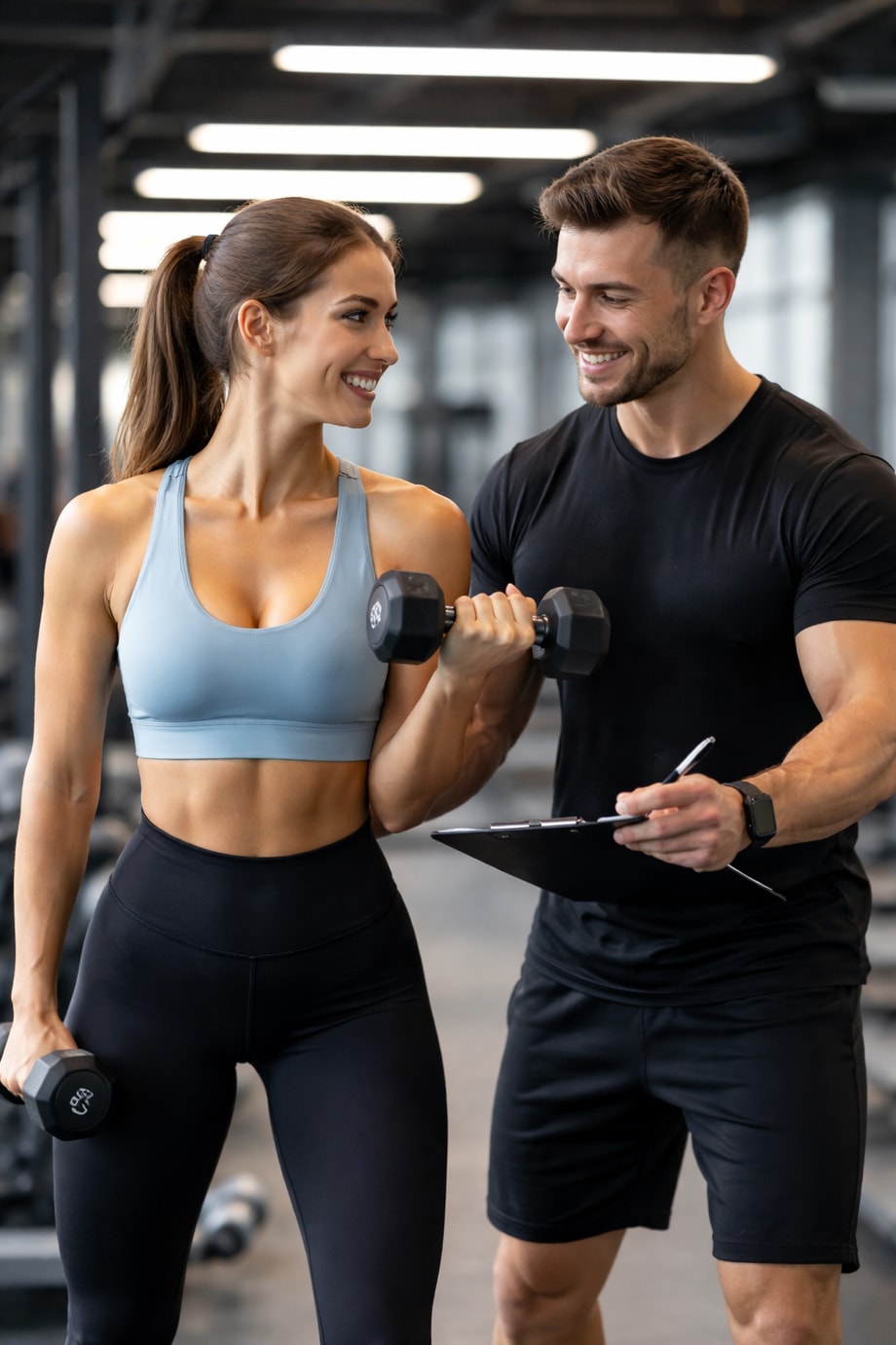 PT 수업 하는 모습