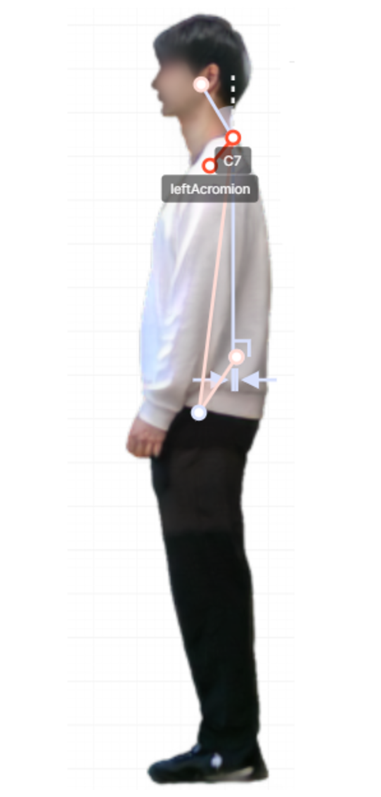 바디닷 피트니스 측면 자세 촬영 사진