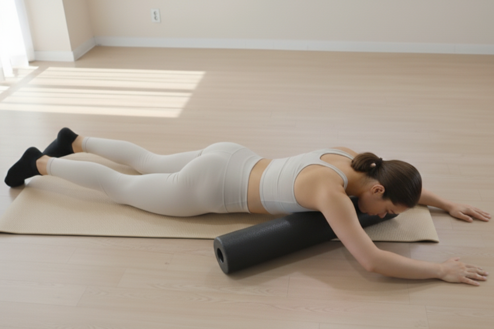 폼롤러 대흉근 스트레칭