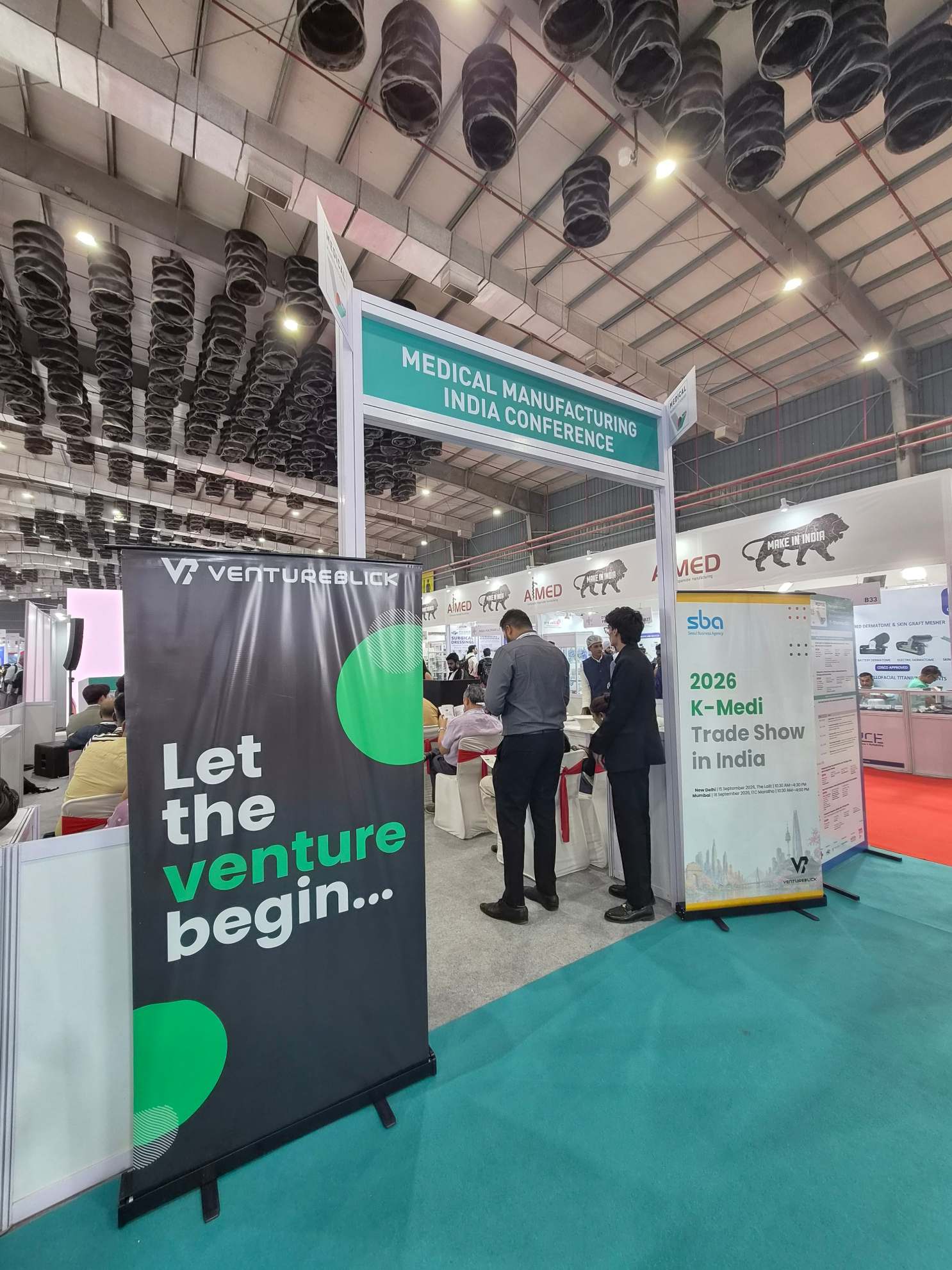 Exhibition floor at Medical Fair India