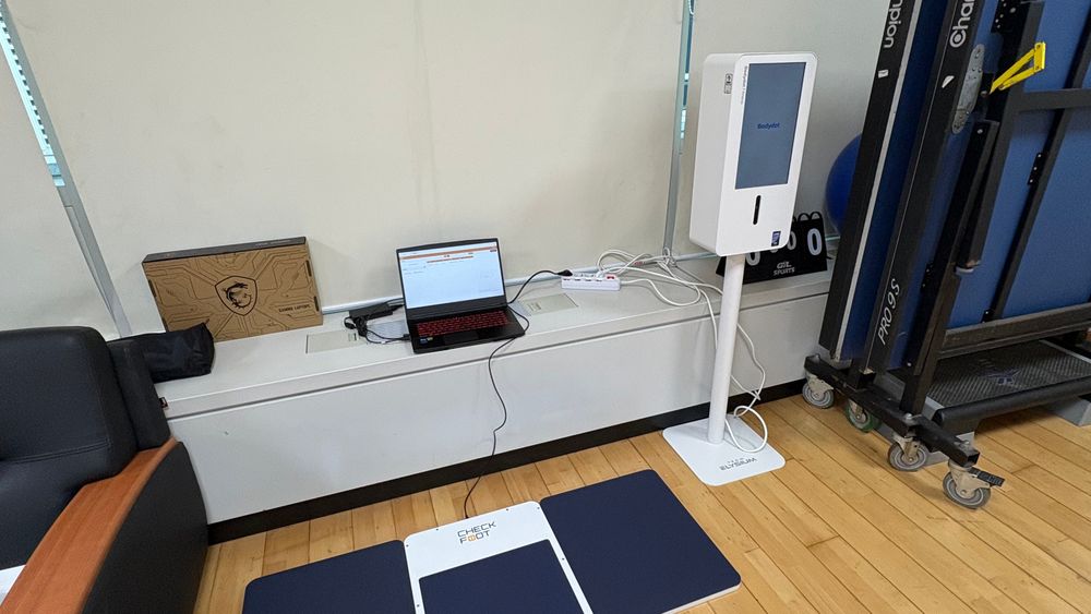 BodyDot Fitness installed in the fitness room