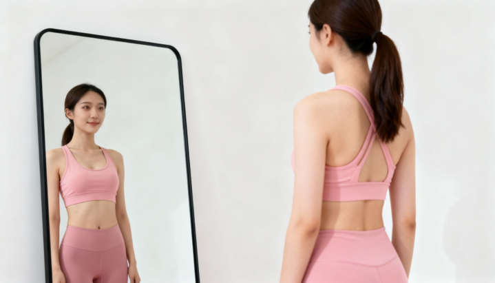 거울로 자신의 체형 변화를 시각적으로 확인하는 방법인 ‘눈바디’가 몇 년 전부터 유행입니다