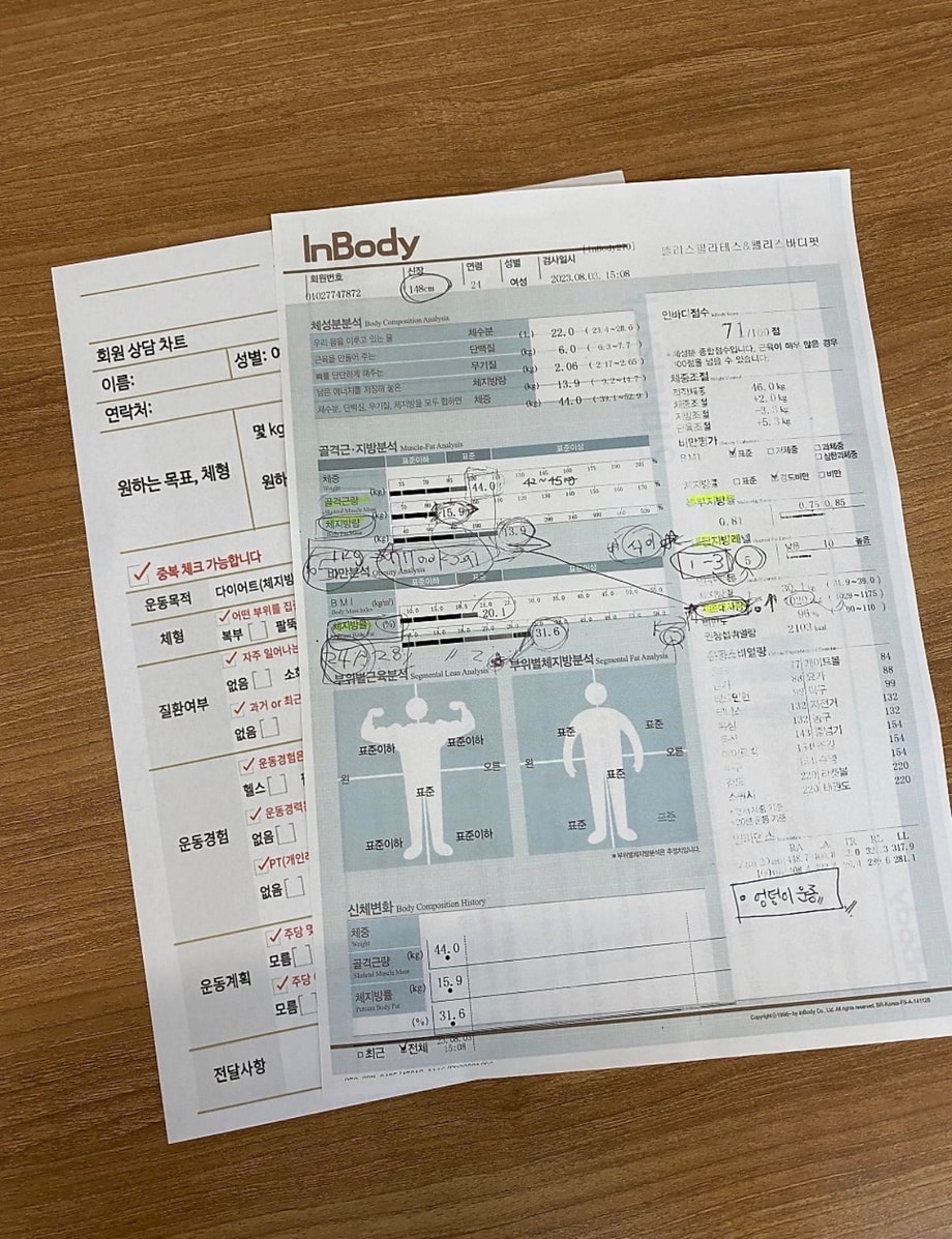 인바디 결과지