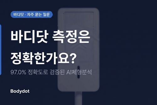 체형분석기 정확도 — 바디닷은 얼마나 정확한가요? | 바디닷